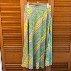 ^ NWOT Vintage (90’s) Pretty Print Maxi Skirt- 8